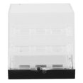 thumbnail image 4 of Clear Gemstone Display Box Small Acrylic Jewelry Box 3 tier Mineral Display Stand With Protective Lid For Showcasing Gemstone Rock Crystal Collections, 4 of 8