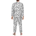 thumbnail image 7 of Salouo winter Ski Element Print Button-Front Long Sleeve Pajama Set for Men, Soft 2Pjs Men's Long Sleeve Sleepwear -Small, 7 of 7