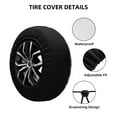 thumbnail image 4 of XMXY Purple Rhombus Spare Tire Cover，Universal Waterproof Cover for Jeep RV Tire Wheel Protection 17 inch, 4 of 8
