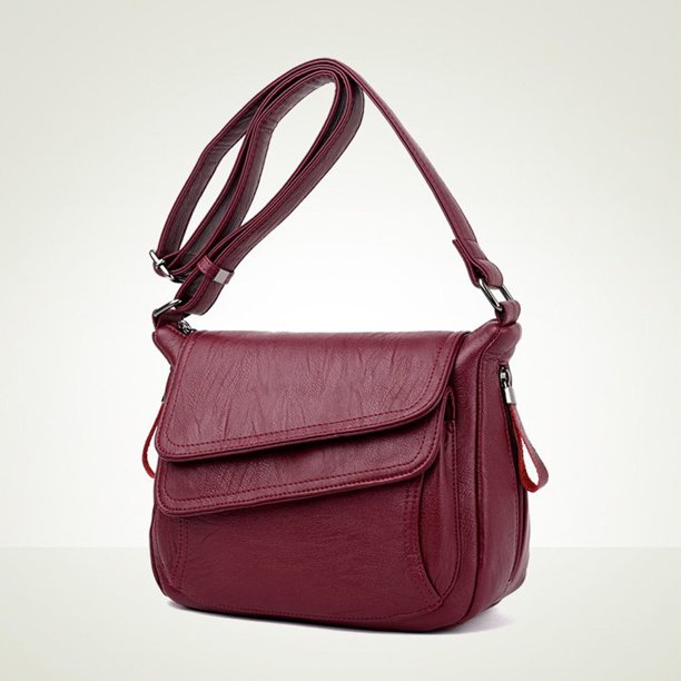 Fashion Ladies Luxury Soft Leather Versatile Messenger Bag Shoulder Bag
