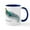 White/Navy Inside, variant on CafePress - Collared Lizard Mug - 11 oz Ceramic Mug - Novelty Coffee Tea Cup