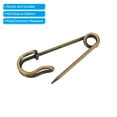 thumbnail image 4 of Uxcell Safety Pins 1.06 Inch Large Metal Sewing Pins Bronze Tone 50Pcs, 4 of 5