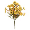 thumbnail image 2 of Artificial Fall Flowers Uv Resistant Outdoor Fake Yellow Flowers for Halloween Porch Yard 14 Inch Home Party Floral Decorations, 2 of 6
