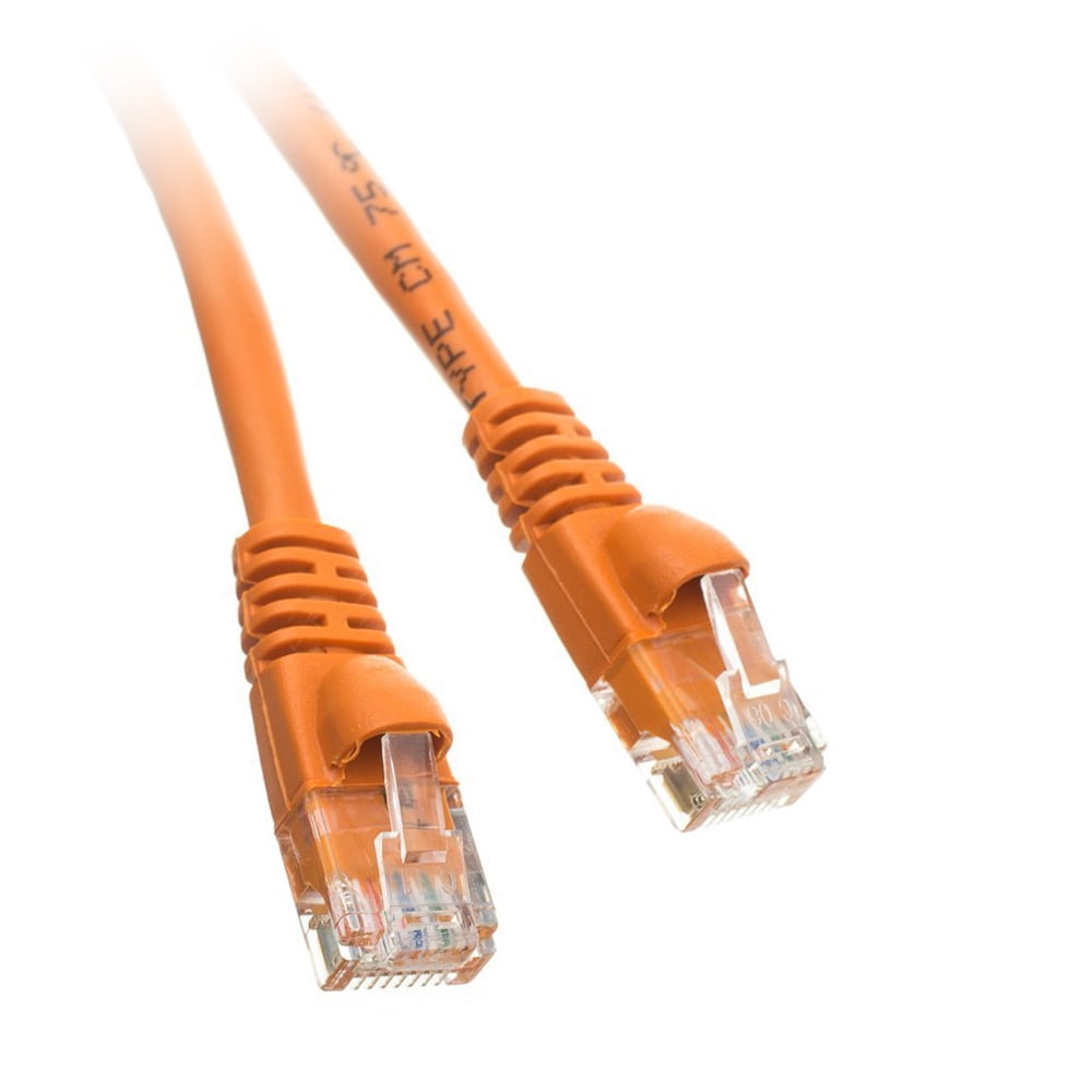 5m Orange Ethernet Cable Cat5e RJ45 Home Office Network Patch Lead 100% Copper 