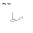 thumbnail image 3 of Fuel Line Hose Clips, 100 Pack 3mm 304 Stainless Steel Single Wire Tubing Spring Clamps (Silver), 3 of 5