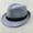 Gray, variant on Suit Beach Sun Hat Jazz Panama Trilby Fedora Gangster Cap Summer