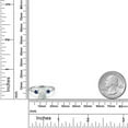 thumbnail image 6 of Gem Stone King 14K White Gold Simulated White Opal and Blue Created Sapphire Engagement Ring for Women | 1.28 Cttw | Oval Cabochon 9X7MM | Gemstone October Birthstone | Size 8, 6 of 6