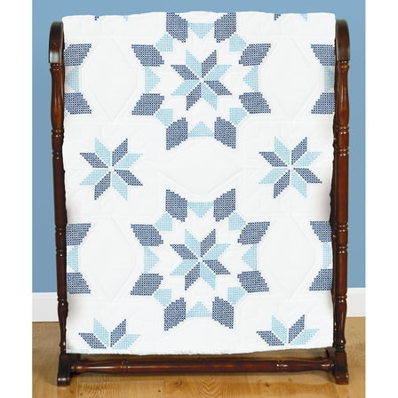 Jack Dempsey Stamped White Quilt Blocks 18"X18" 6/Pkg-Interlocking XX Western Star