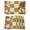 Yellow, variant on Yellow Plaid Placemats Set of 8, Japanese Red Floral Flowers Buffalo Checked Placemats for Dining Table, Place Mats for Kitchen Tabletop, Waterproof Wipeable Dining Table Mats Set