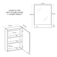 thumbnail image 3 of Gabinete de Baño Dena con Puerta con Espejo 45x60cm MDP, 3 of 8