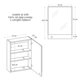 thumbnail image 3 of Gabinete de Baño Dena con Puerta con Espejo 45x60cm MDP, 3 of 8