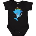 thumbnail image 3 of Inktastic Pirate Shark, Cute Shark, Little Shark, Blue Shark Boys or Girls Baby Bodysuit, 3 of 5