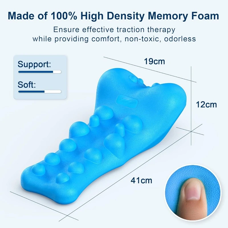 Neck Shoulder Relaxer with Cervical Traction Device Neck Stretcher Pain Relief and Cervical Spine Alignment Chiropractic Pillow