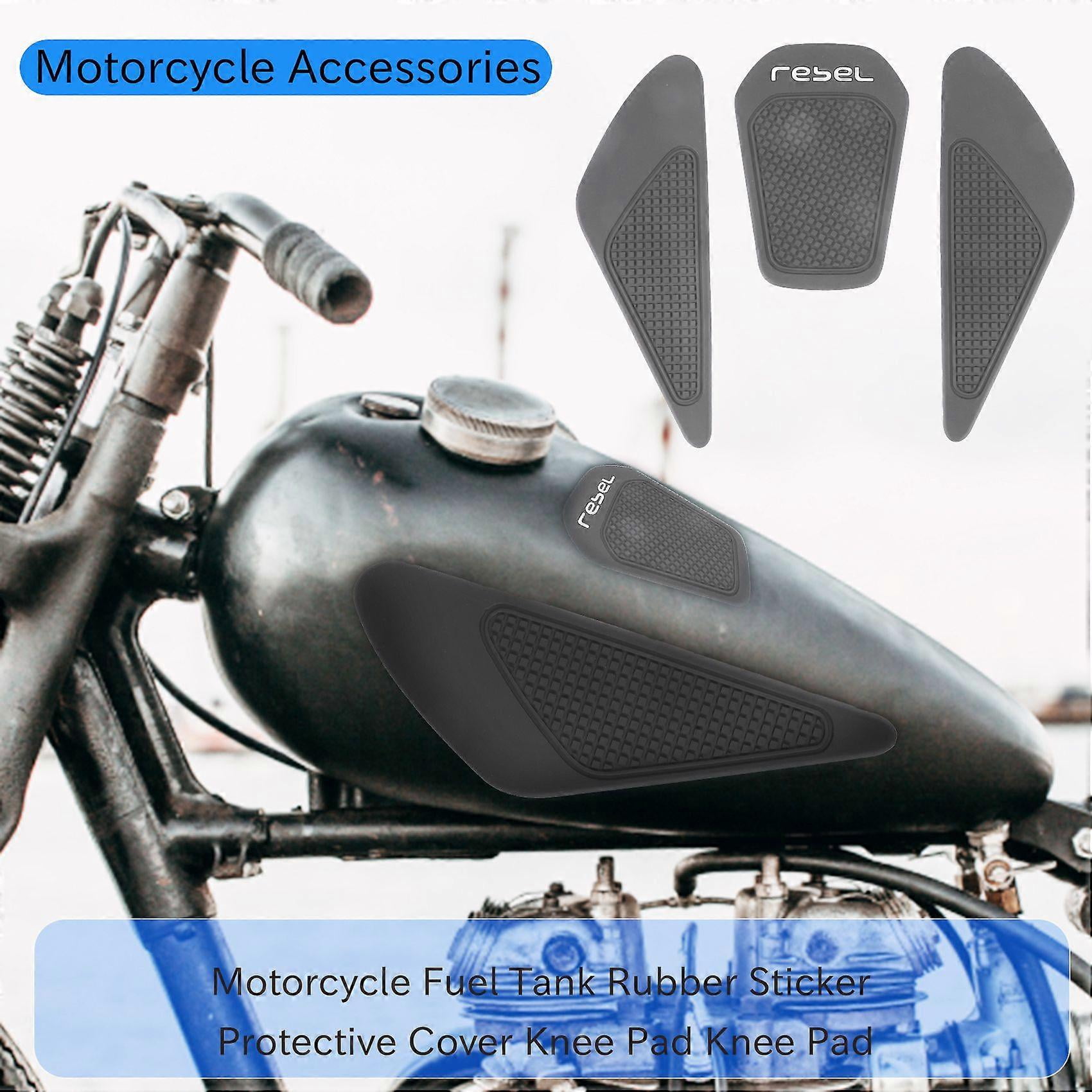 Motorcycle Tank Rubber Sticker Protector Sheath Knee Tank