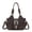 COFFEE/D.BROWN, variant on Hobo Bags for Women Vegan Leather Purses and Handbags Ladies Chic Shoulder Bags Crossbody Purses with Metal Studs