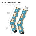 thumbnail image 2 of Compression Socks For Women And Men - Cartoon Cute Hamster Blue Stars Compression Socks Circulation For Workout, 2 of 2