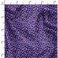 thumbnail image 2 of Soimoi Tissu Poly Georgette Violet Imprimé Peau d'Animal Léopard au Mètre 52 Pouces de Large, 2 of 6