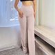 thumbnail image 1 of ICHUANYI Clearance Fashion Women Comfortable Solid Color Leisure Pants High Waist Pants(Khaki, L) ICHUANYI WER2023081207492, 1 of 7