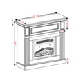 thumbnail image 5 of S-HOME Electric Fireplace Mantel Surround with 23 Inch Insert, Adjustable Flame, Remote Control for Home，Cherry, 5 of 10