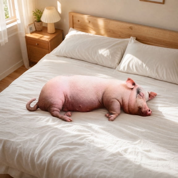 Ultra Realistic Pig Plush Pillow 23.62", Cute Piggy Decorative Throw Pillow, Ultra-Soft Cotton Machine Washable Pig Pillows for Couch Sofa Bed