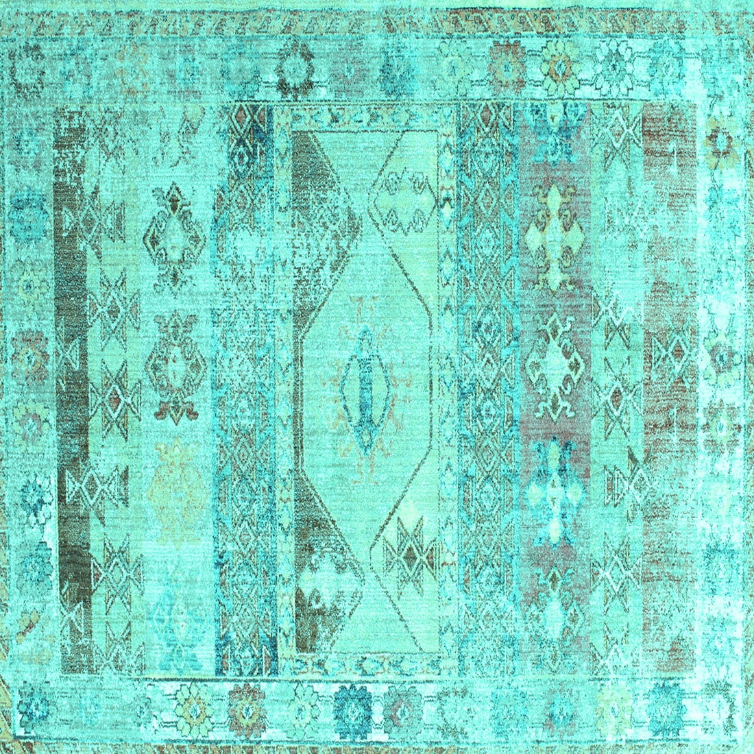 Turquoise Rug Texture Ahgly Company Indoor Square Persian Turquoise Blue Traditional Area ...
