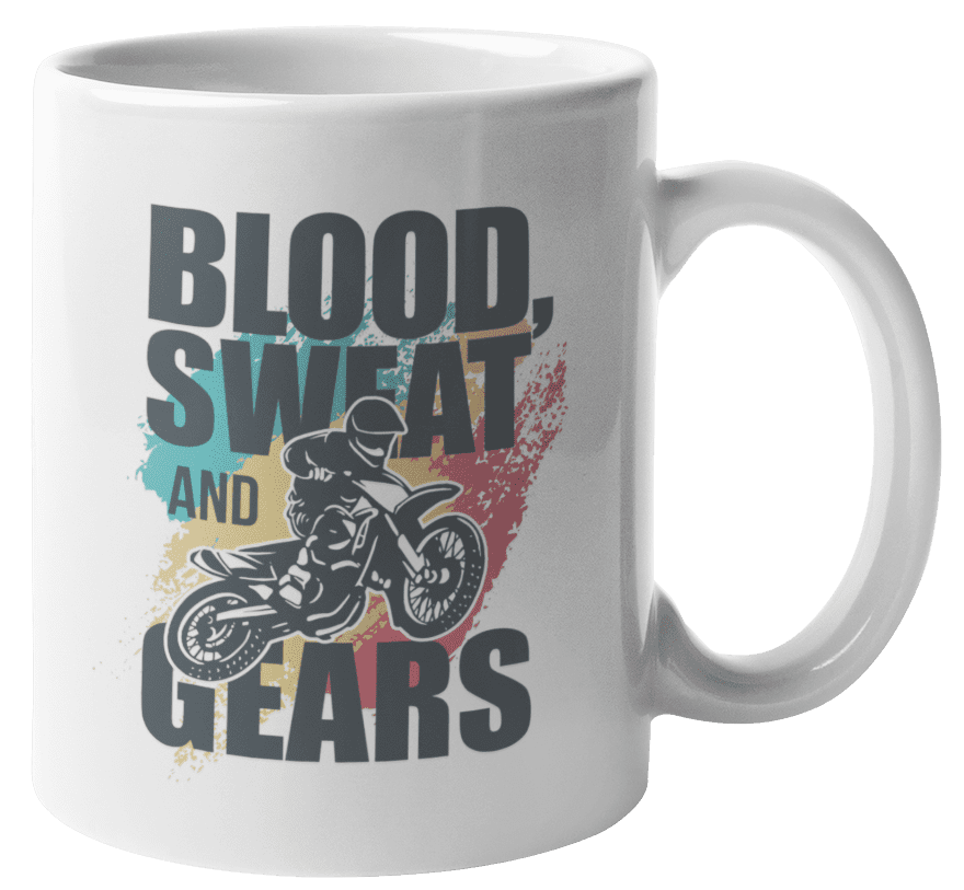 Personalised Dirt Bike Mug Motocross Cup Birthday Christmas Boys Mens Him Gift 