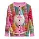 thumbnail image 5 of Puntoco Chaqueta Tipo Cárdigan Informal Con Botones Y Estampado Navideño Para Mujer, 5 of 5