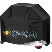 HUA TRADE BEEPRINCESS BBQ Grill Cover, 58" Weather-Resistant Grill Cover for Outdoor Grill, Waterproof Gas Grill Covers with Adjustable Drawstring, Rip-Proof Barbecue Cover for Weber Nexgrill Grills and More