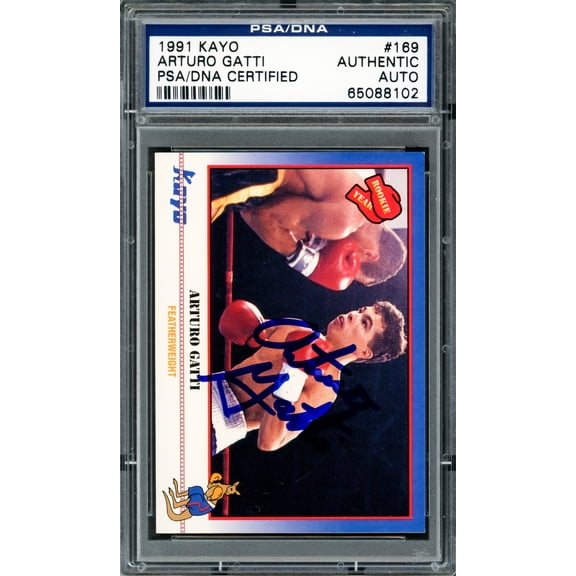 Arturo Gatti Autographed 1991 Kayo Rookie Card #169 PSA/DNA #65088102