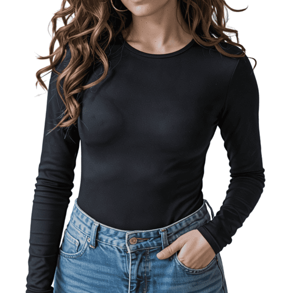 Sol Living Shapewear for Women Tummy Control Bodysuit Seamless Bodysuit Slimming Shaping Bodysuits Body Sculpting Long Sleeve Womens Tops Going Out Tops for Women Basics Body Suit