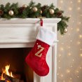 thumbnail image 4 of Unique Bargains Double Layer Modern Cozy Reindeer Christmas Stocking Letter Z 18", 4 of 6