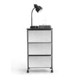 thumbnail image 2 of Urban Shop 3 Tier Mirrored Rolling Utility Cart, Silver, 3 Drawers, 2 of 4