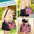 thumbnail image 5 of Tigers on Pink Cooler Bag Lunch Bag Soft Cooler Cooling Tote Insulated Lunch Box for Adult Men Women, 5 of 6