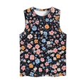 thumbnail image 4 of Lopecy-Sta Tank Tops for Women, Floral Print Sleeveless Tops, Crew Neck Loose Fit Casual Tees, Summer Boho Tank Tops for Vacation, 4 of 4