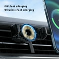 thumbnail image 4 of Bouanq School Supplies Portable Wireless Charger Wireless Car Charger For All Smartphones,15W QI Fast Charging,Auto-Clamping Car Wireless Charger A-ir Vent Car Phone Mount, 4 of 8