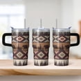 thumbnail image 2 of Bohemian Style 20oz Tumbler with Lids & Straws, Double Wall Vacuum Insulated Stainless Steel Coffee Cup, Leakproof Travel Mug, 2 of 5