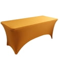 thumbnail image 1 of [6 pies] Funda para mesa de patio elástica rectangular, ajustada, lavable y resistente a las arrugas para eventos, bodas, banquetes y fiestas, 1 of 5