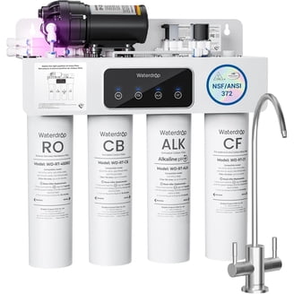 ro glp 1 cost walmart iSpring RO500AK-BN NSF Certified Tankless RO Water Filter, 500 GPD, Nickel Faucet