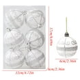 thumbnail image 3 of VERUGU 6Pcs Christmas Balls 2.36 inch for Xmas Tree Bauble Hanging Home Party Ornament Decor, Christmas Gifts on Clearance, 3 of 4