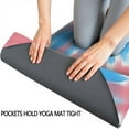 thumbnail image 3 of Colorful Tie Dye Pattern Hot Yoga Mat Towel Non Slip for Hot Yoga - Quick-Drying Yoga Mat Cover with 4 Corner Pockets with Travel Bag - Hot Yoga Towel Non Slip 74"x26", 3 of 6