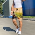 thumbnail image 5 of Mens Pajama Shorts, Red Wine Glasses Sleep Shorts Men Pajama Bottoms Lounge PJ Shorts with Pockets, 5 of 6