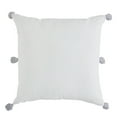 thumbnail image 2 of Indigo Ink Tufted 20" x 20" White Boho Diamond Cotton Decorative Pillow, 2 of 5