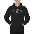 thumbnail image 2 of Classic American Muscle Car Art Men's Hoodie, 2 of 3