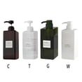 thumbnail image 2 of Summark Rectangular Refillable Bottle Press Type For Cosmetic Shampoo Shower Gel 250/450/650ML, 2 of 5