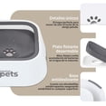 thumbnail image 3 of Plato Esquimal Gris Blanco Antisalpicaduras para Perro 1.5 LTS, 3 of 7