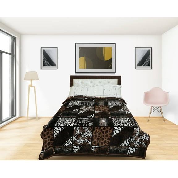 RIAN Printed Single Mink Blanket for Mild Winter (Polyester, Multicolor)