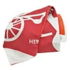 Authenticated Used Hermes HERMES Scarf Twill Up Red White Orange Multi Silk Ladies