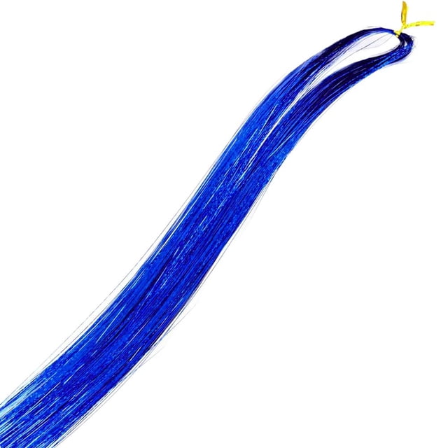 SharkTRUE Colorful Sparkle Shiny Hair Wig Diy Glitter Hair String Braiding Hair Tool Metallic Gold Shiny Hair String Hair Extension Thread Festival Look