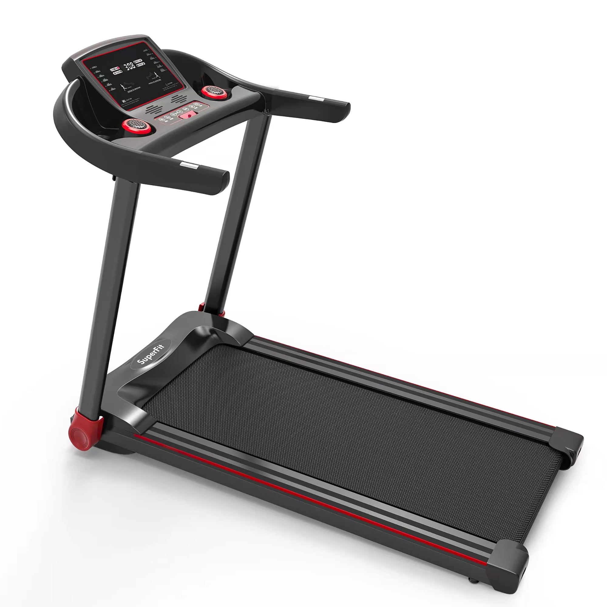 Superfit Home Incline Simple Fold Away 2.25HP Electric Treadmill with Bluetooth APP Control Walmart