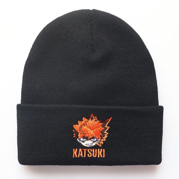 Gorro Unisex de Anime My Hero Academia Midoriya Izuku Katsuki Shoto Cosplay, gorro cálido de invierno, gorro de punto bordado